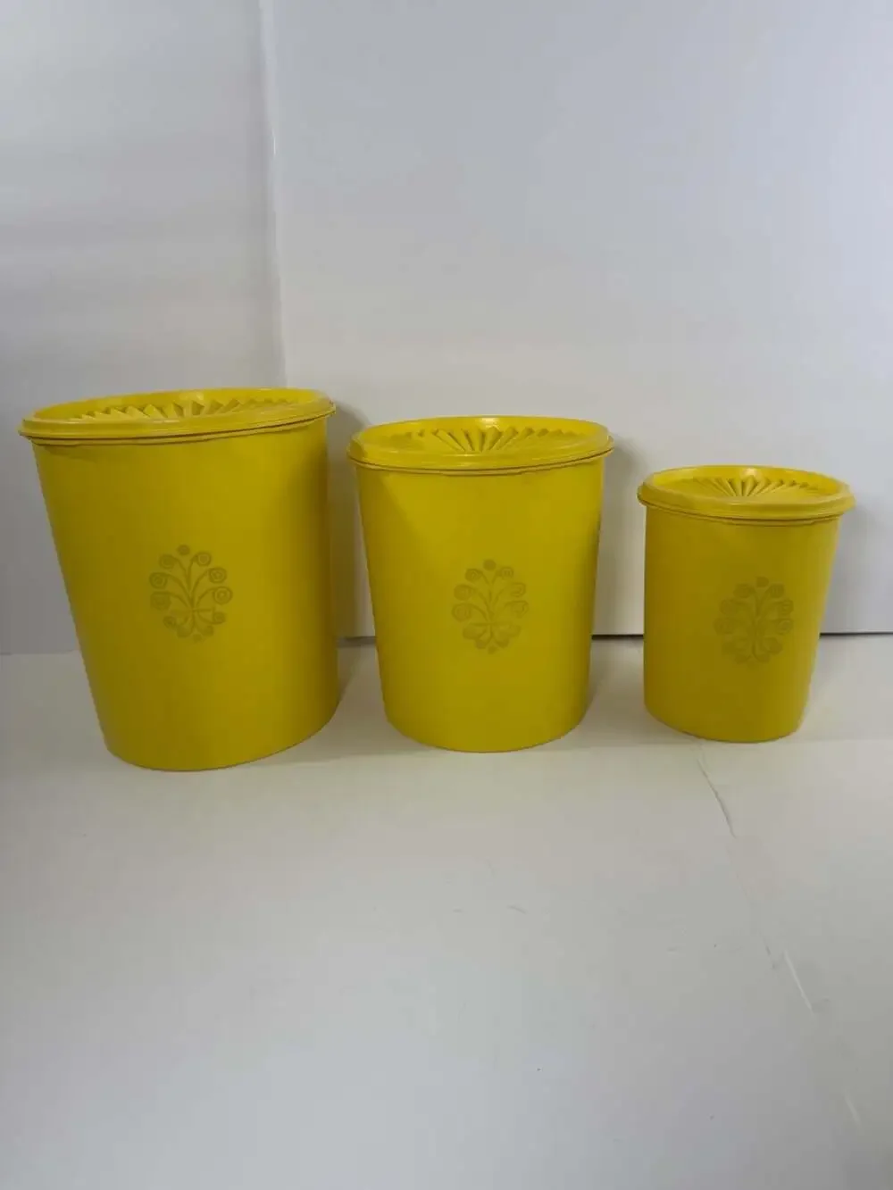 Vintage Tupperware Servalier Nesting Canister Set of 3